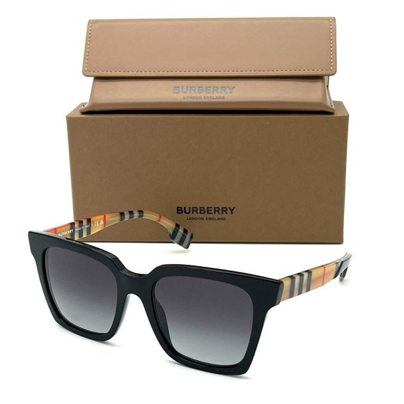 Burberry BE4335 39298G Black  / Gray  Gradient  53mm Sunglass - Picture 1 of 4